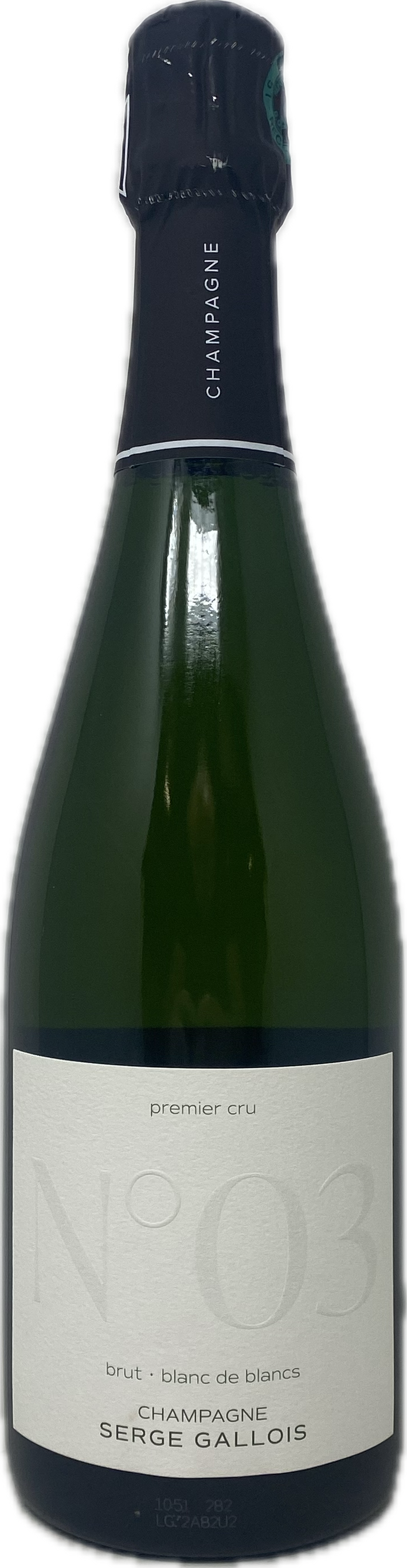 N.V. CUVEE No3 BRUT BLANC DE BLANCS 1ER GRU SERGE GALLOIS, 75 cl