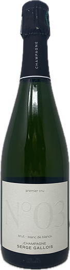 N.V. CUVEE No3 BRUT BLANC DE BLANCS 1ER GRU SERGE GALLOIS, 75 cl