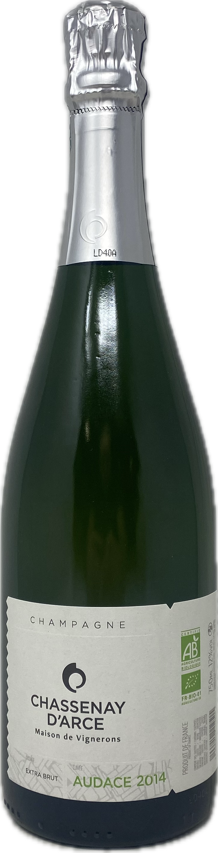 2014 CUVEE AUDACE BIO EXTRA BRUT CHASSENAY D'ARCE, 75 cl