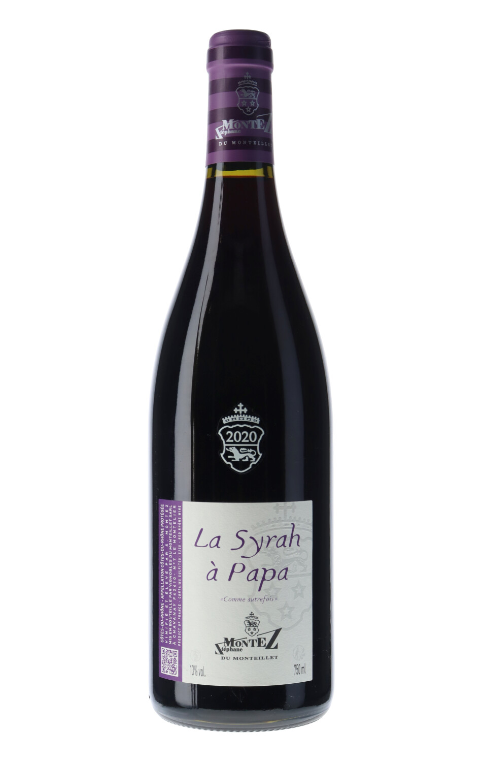2021 SYRAH DE PAPA STEPHANE MONTEZ, 75 cl