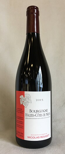 2015 BOURGOGNE HAUTES COTES DE NUITS NICOLAS ROUGET, 75 cl