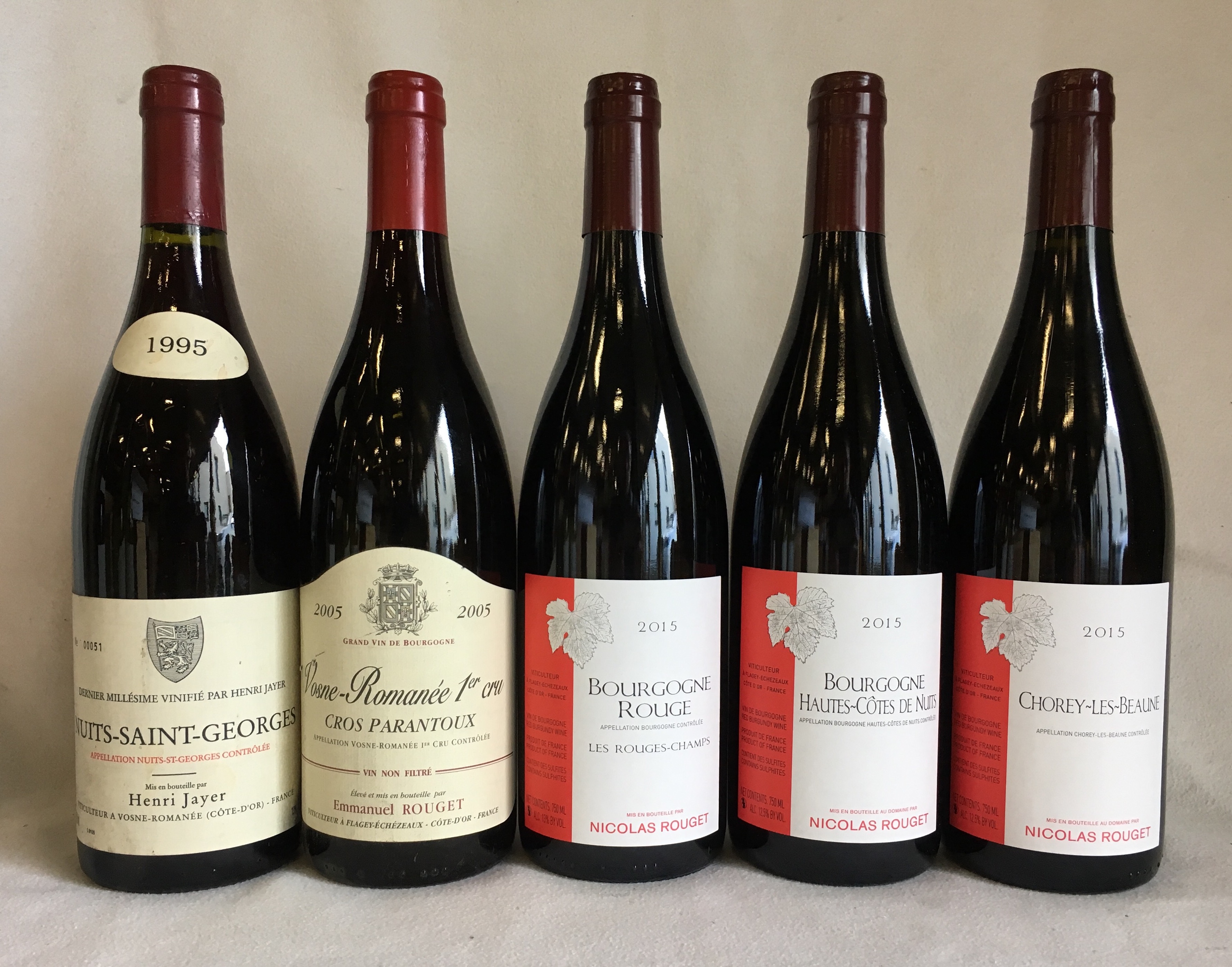 2015 BOURGOGNE HAUTES COTES DE NUITS NICOLAS ROUGET, 75 cl - 2