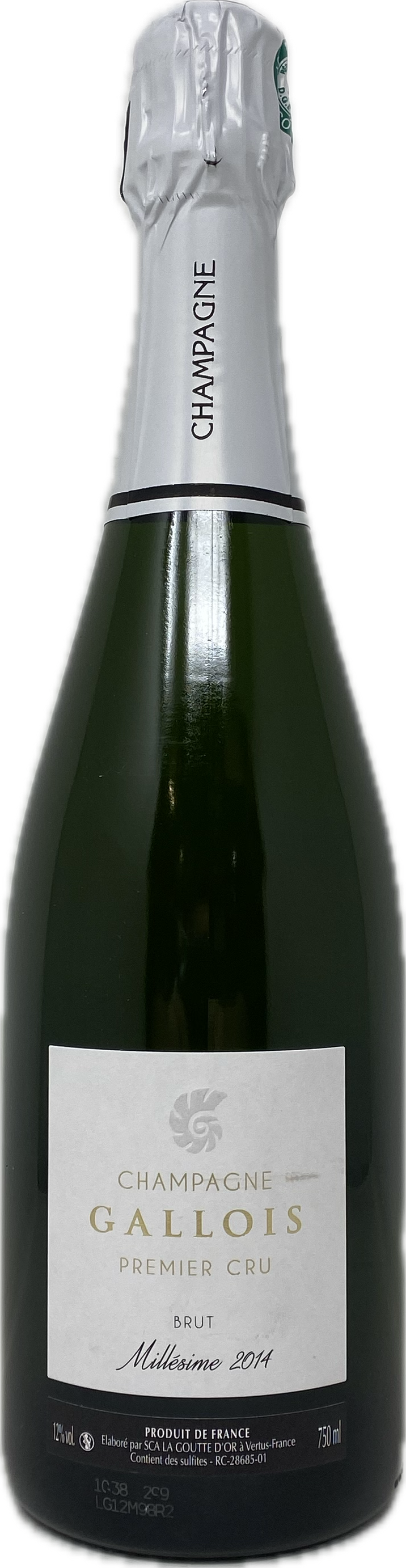 2014 MILLESIME BRUT SERGE GALLOIS, 75 cl