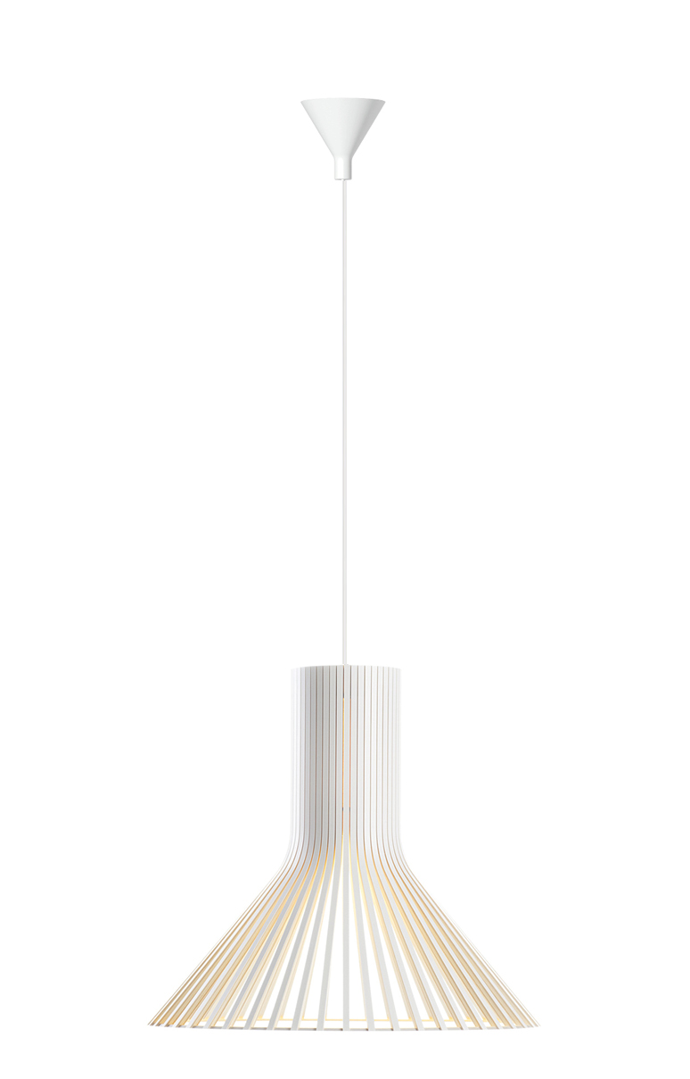 Dezall Secto lamptopp set - vit - sockerbit - 9