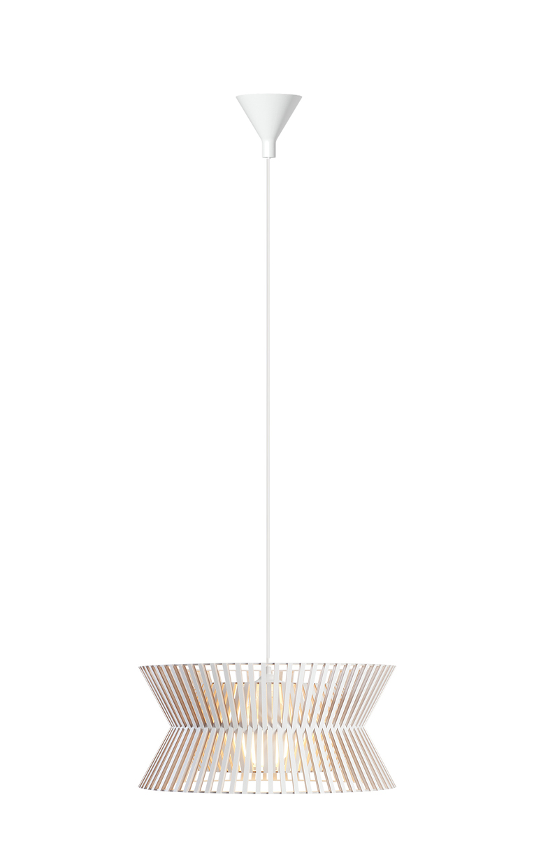 Dezall Secto lamptopp set - vit - sockerbit - 7