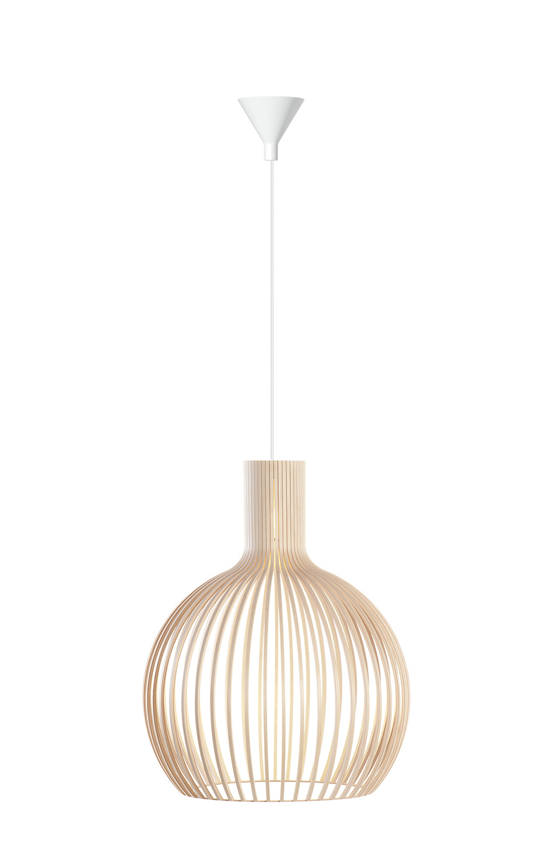 Dezall Secto lamptopp set - vit - sockerbit - 8