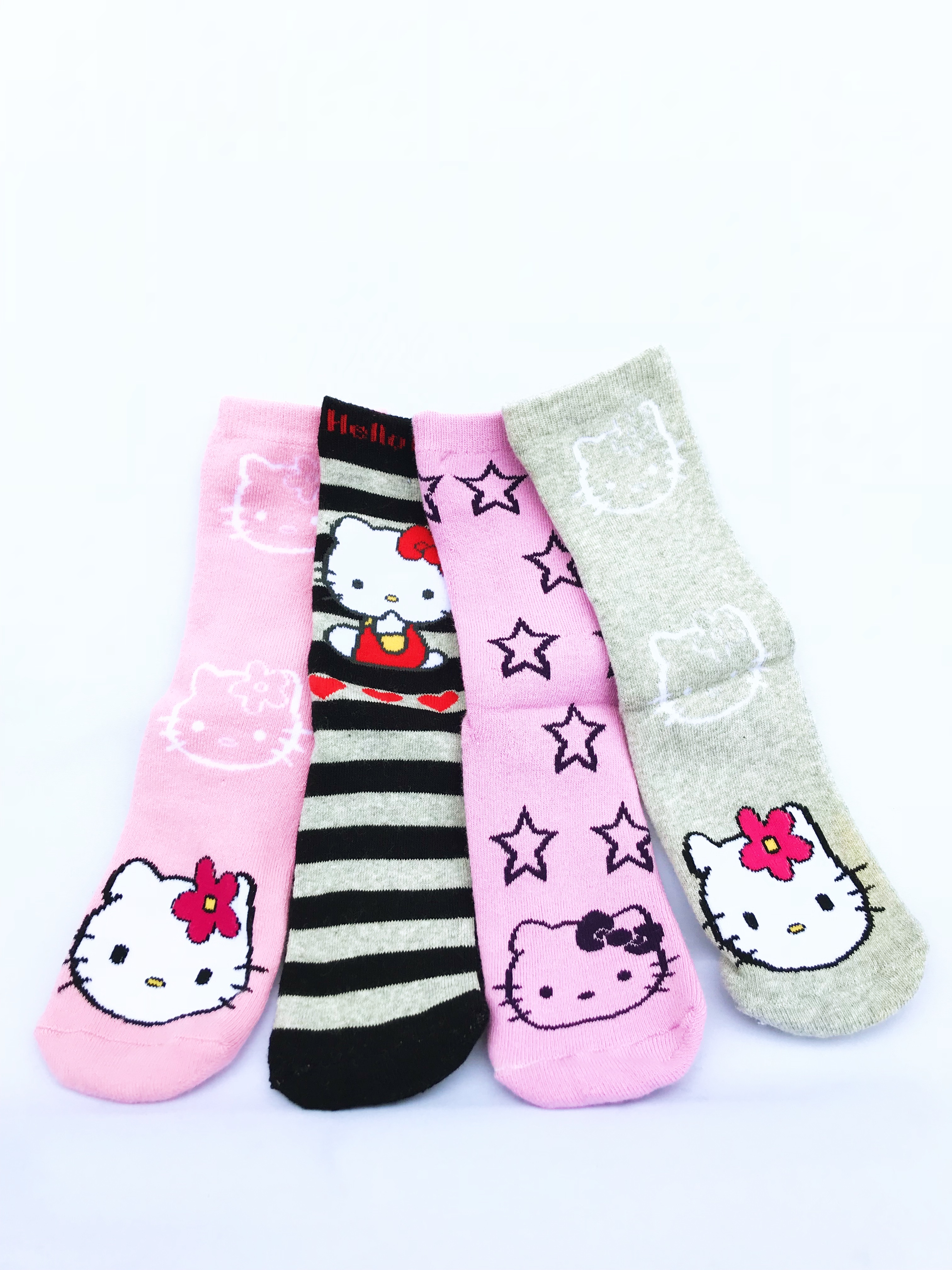 Halksock till Barn med  Hello Kitty motiv (Sortiment 1) - 4 par 120 kr - 3