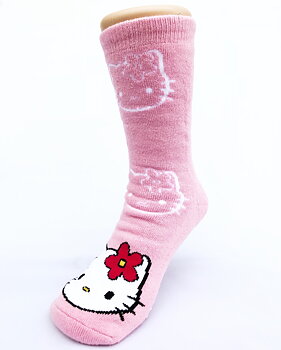 Halksock till Barn med  Hello Kitty motiv (Sortiment 1) - 4 par 120 kr