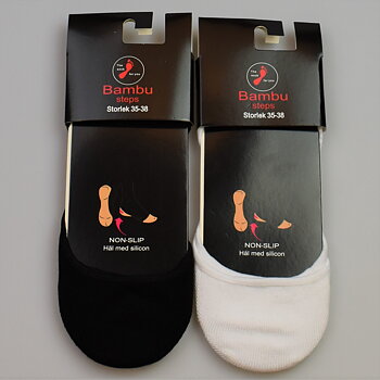 Steps i bambu med öppen sida "the sock for you" 4 par