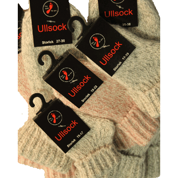 Ullsock barn i mjuk lammull 2-par