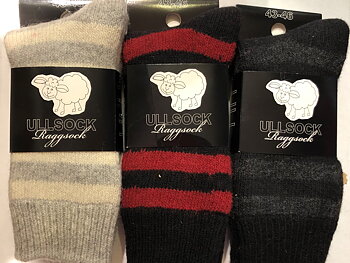 Raggsock randig 1 par 120:-, 3 par 300:-