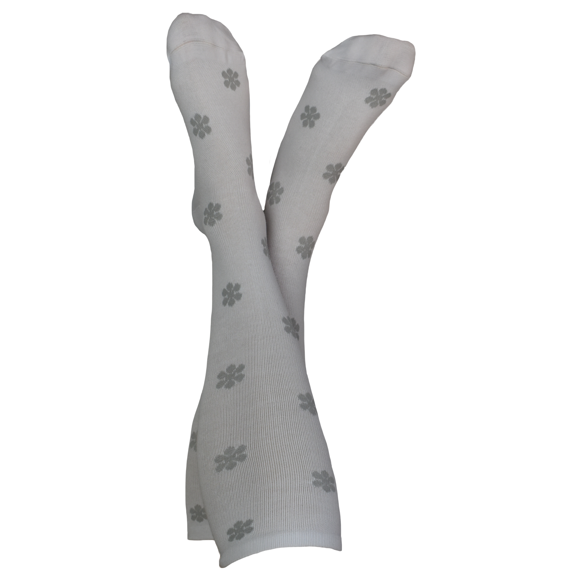 Stödstrumpa 18-22mmHg med blomma - 2 par 250 kr - 1 par 135 kr - flera färger - Utan tåsöm- förstärkt tå och häl - 2