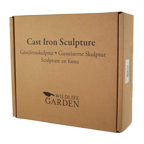Sculpture décorative en fonte Pigeon dans son emballage en carton