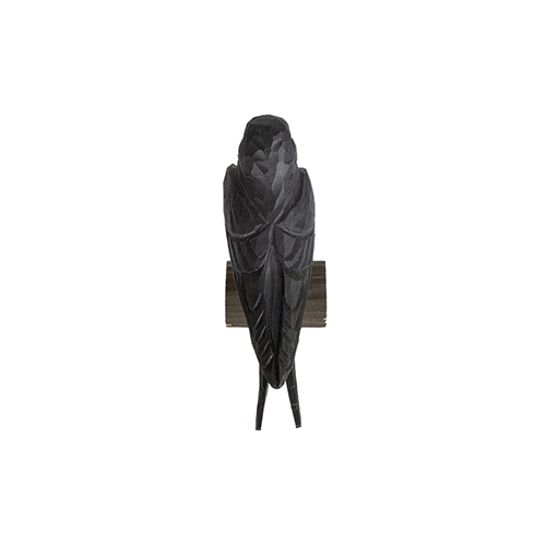 DecoBird Barn Swallow, hand carved wooden bird painted with environmentally friendly colours, above