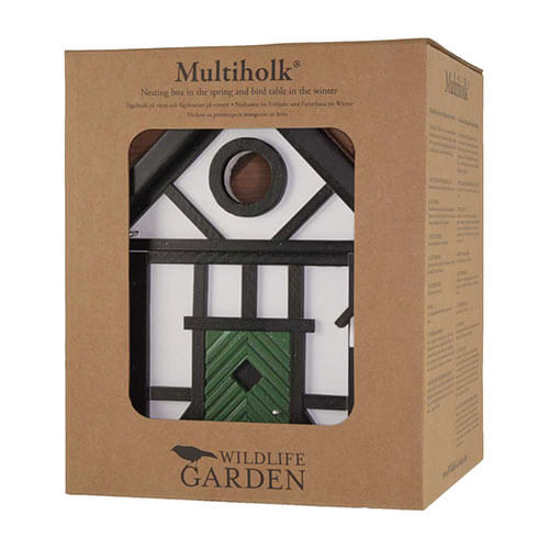 Multiholk Fachwerhaus, Futterhaus in Kartonverpackung mit Displayfenster