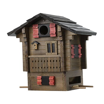 Multiholk Alpenhaus, aus massivem Holz mit umweltfreundlichen Farben bemalt