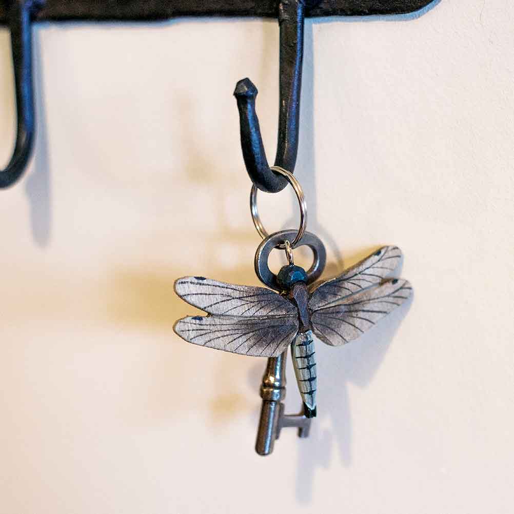 Porte-clés abeille mignon, série papillon libellule insecte, pendentif  Photo personnalisé, à la mode, cadeau pour