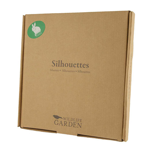 Silhouette Lapin assis, dans son emballage en carton