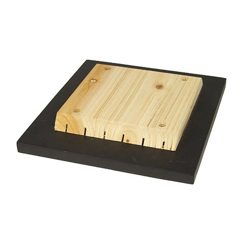 Toit noir plat Multiholk, en bois, peint dans des couleurs respectueuses de l'environnement