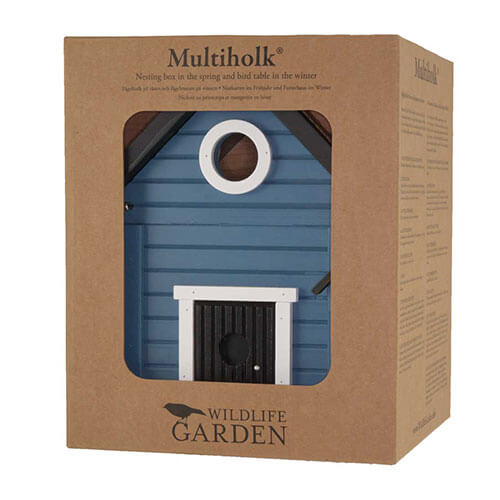 Multiholk Maison Bleue dan son carton d'emballage avec fenêtre