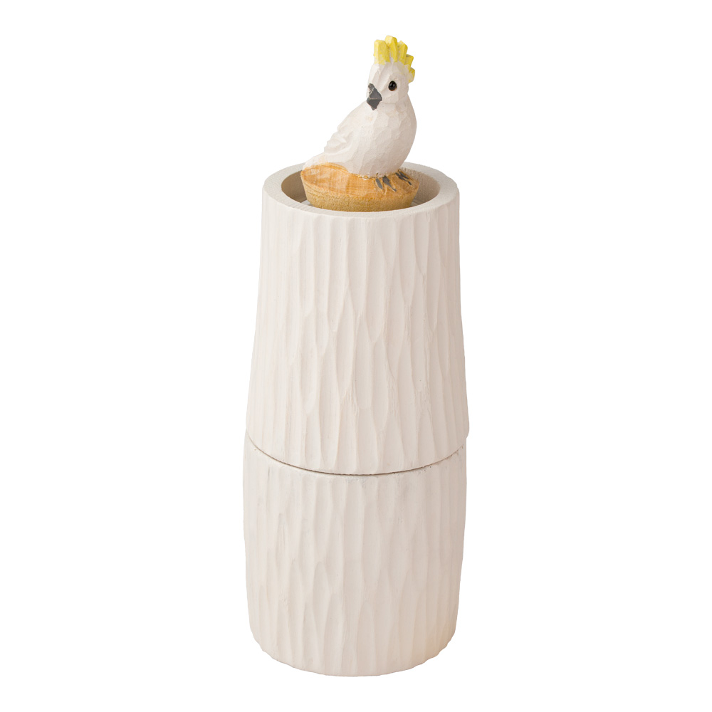 Salt & Pepper Mill Cockatoo White