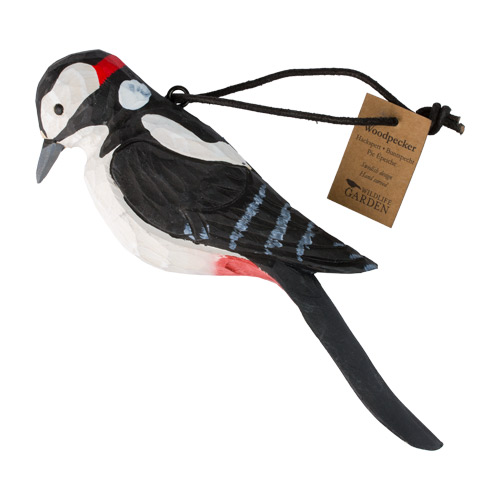 Chausse-pied Pic Épeiche, sculpté et peint à la main dans des couleurs respectueuses de l'environnement