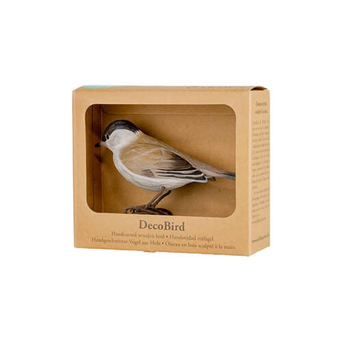 DecoBird Fauvette à tête noire dans son emballage carton avec fenêtre