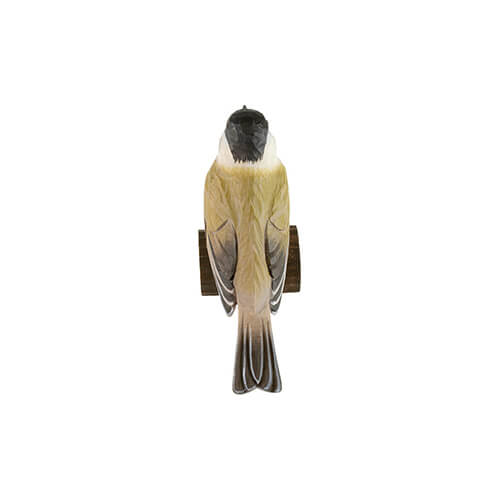 DecoBird Fauvette à tête noire, taillé et peint à la main dans des couleurs respectueuses de l'environnement