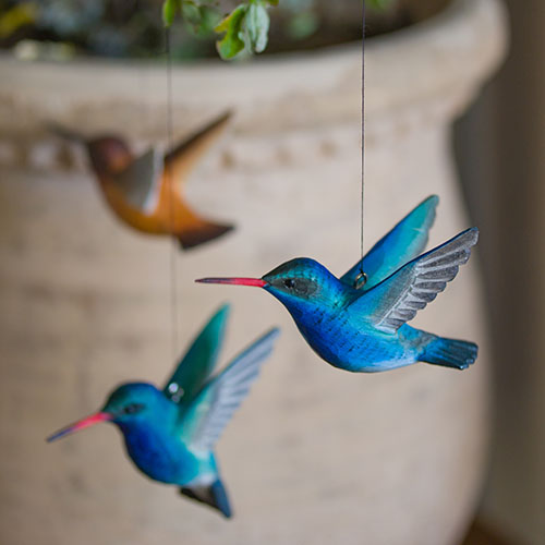 Maison pour colibri en bois à suspendre à l'extérieur, colibri balançoire  pour colibri et pinsons (chêne) : : Terrasse et Jardin