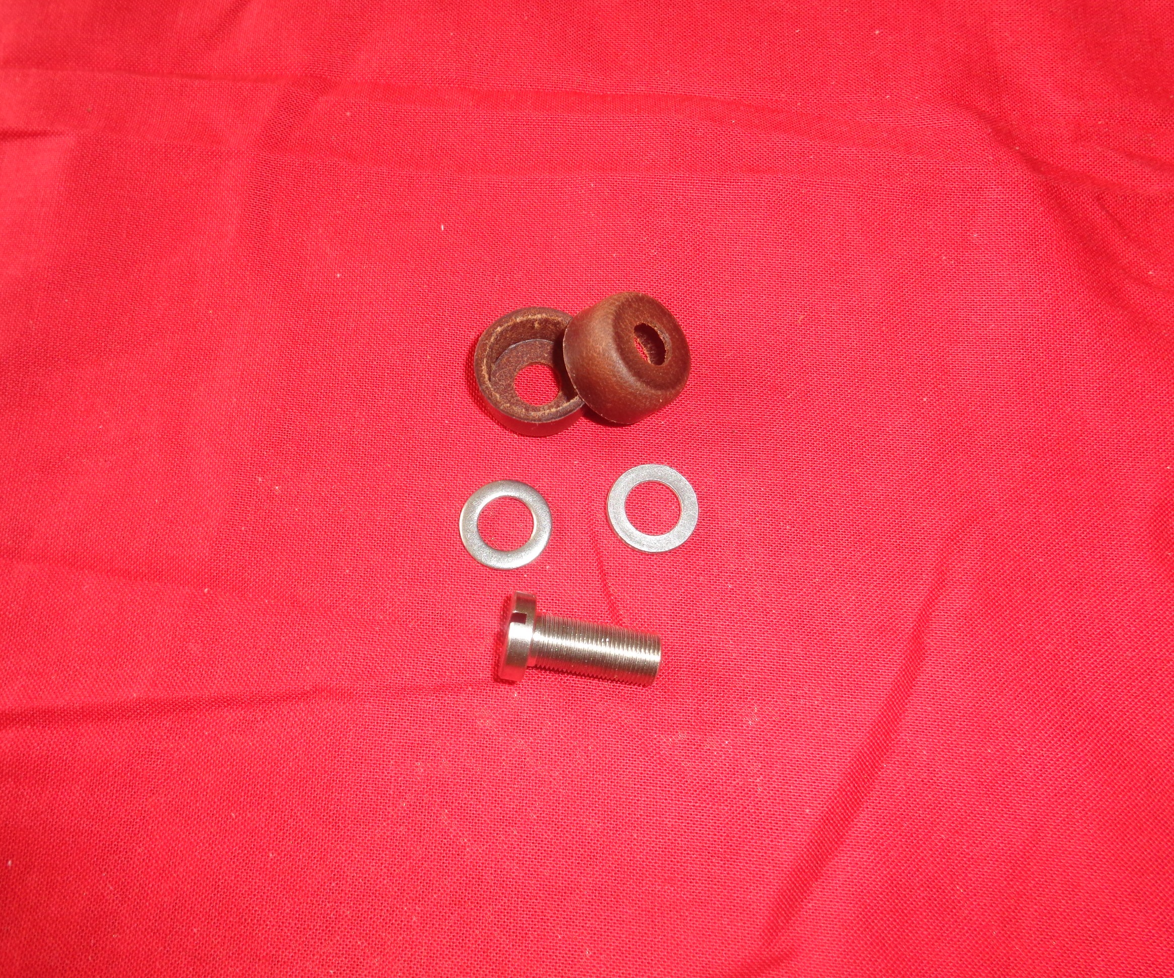 Handpump plunger leather & screw kit Harley 1912-35