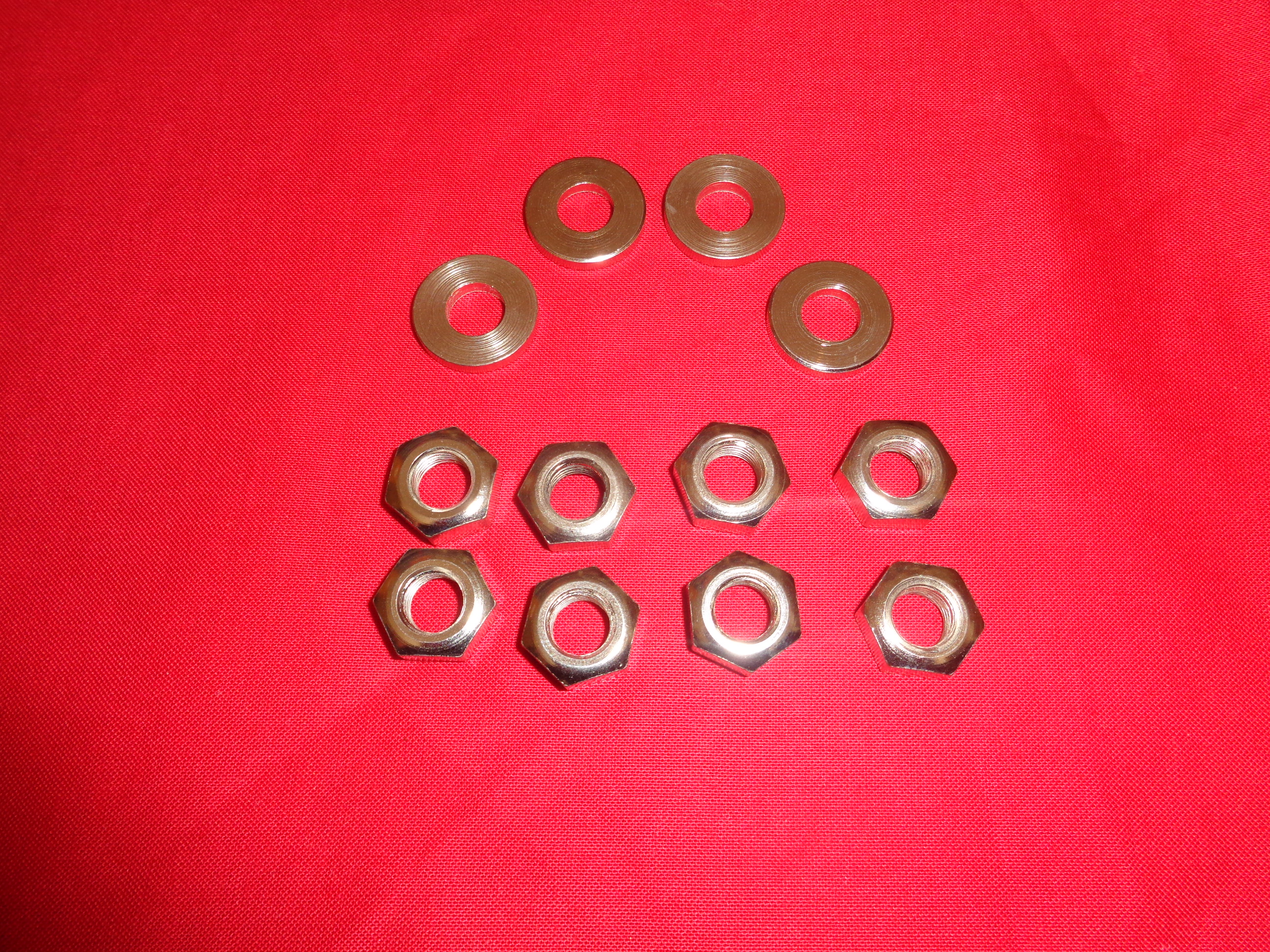 Front Fork Rocker Plate Nuts & Washers Harley J JD 1909-29