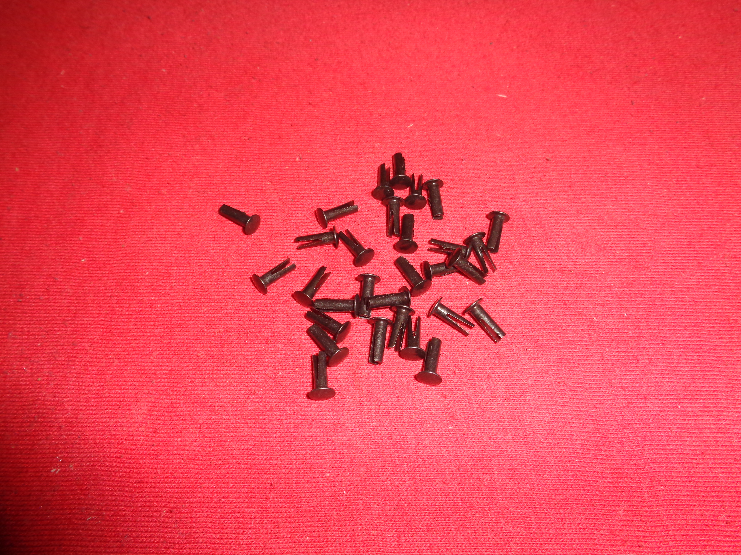 Footboard pad rivets 
