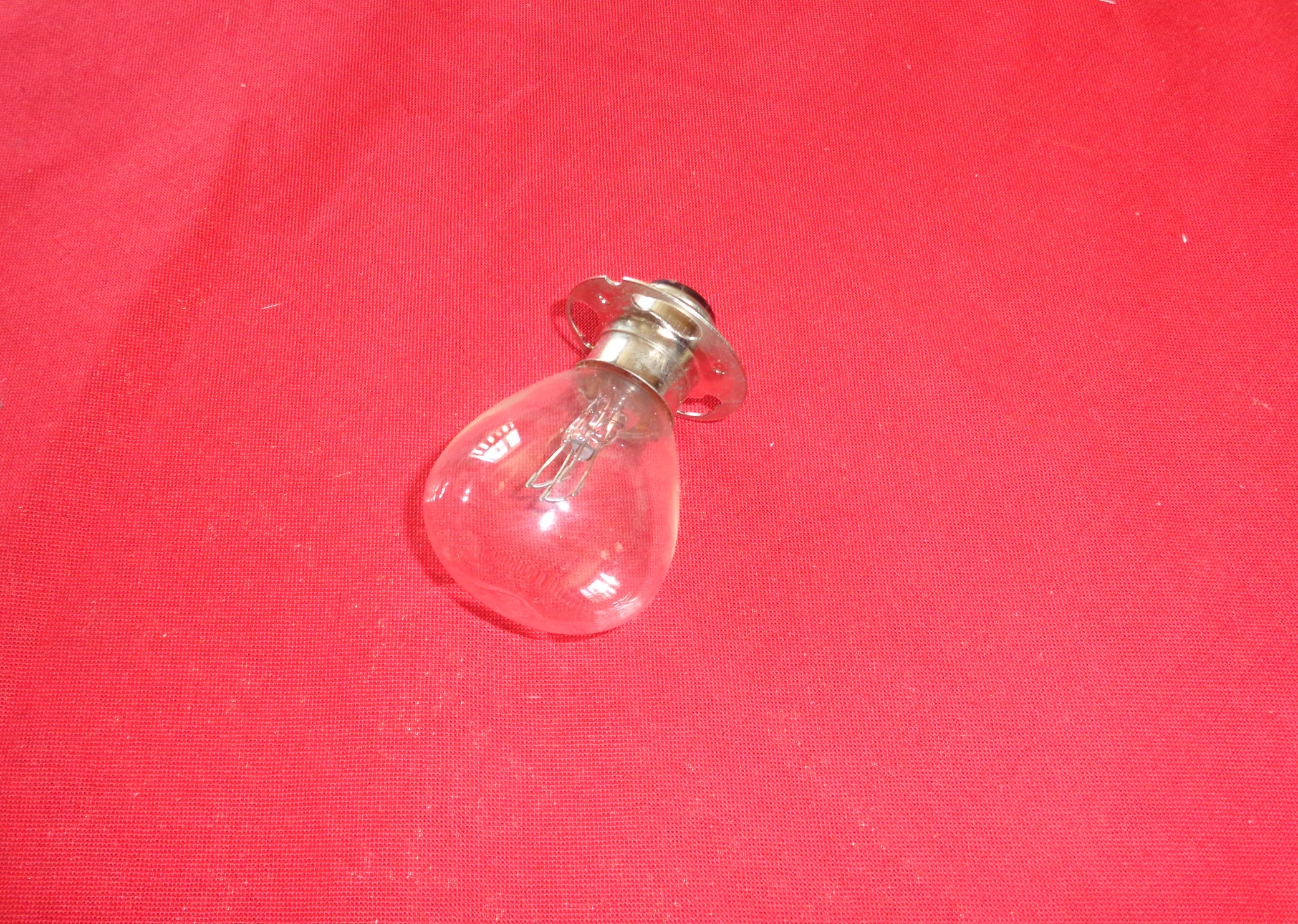Dual filament Spring Fork bulb 6 V for early headlamps