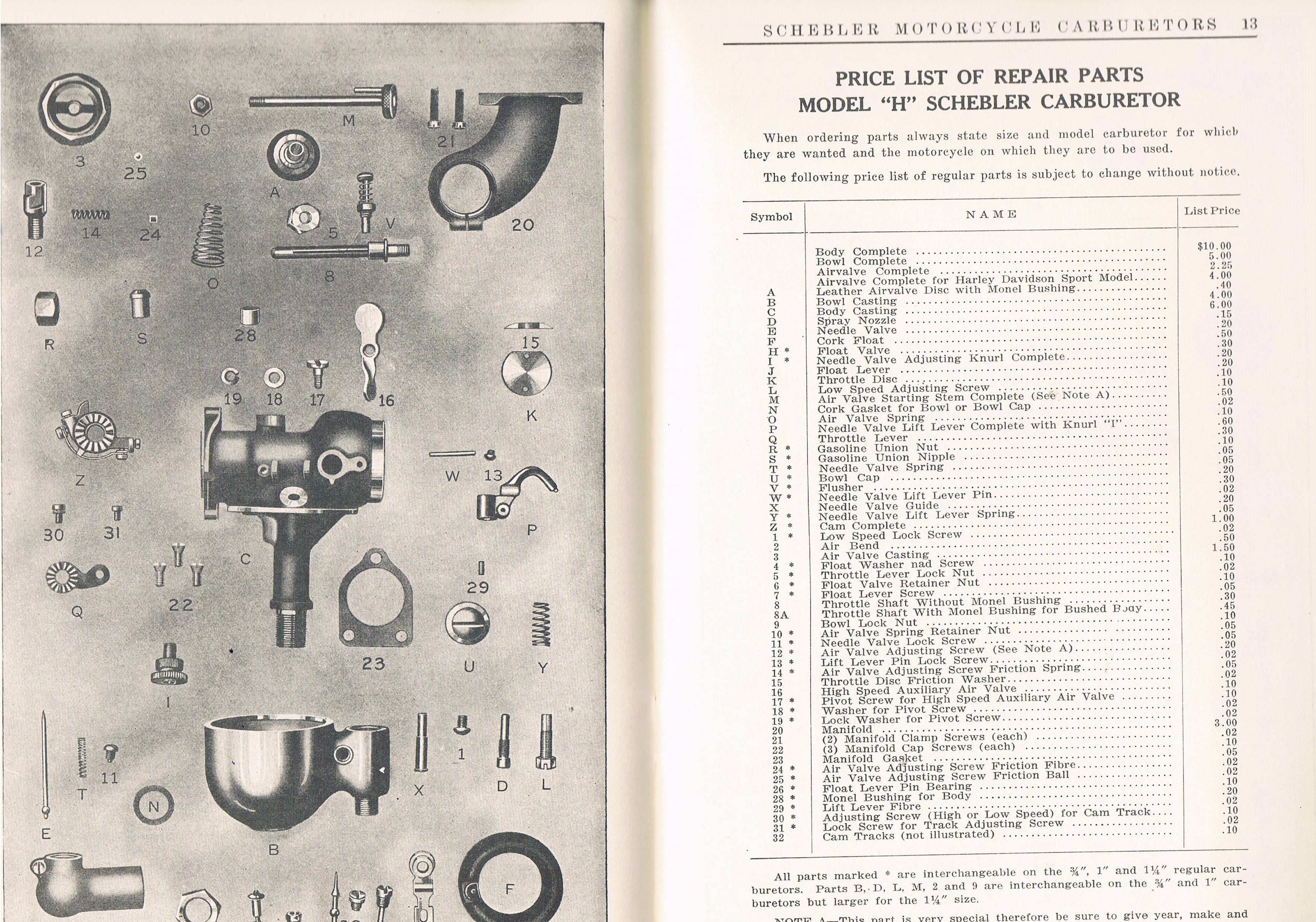 Schebler Carburetor Service Manual - 3
