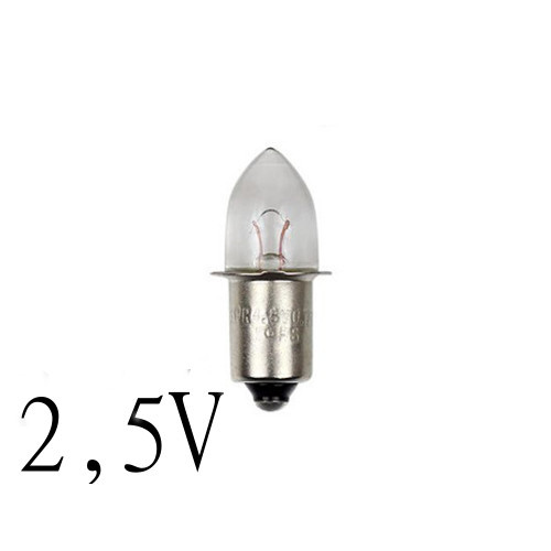 Ficklampslampor P13,5 lamportillallt Ficklampslampa krypton P13,5 1000mA 2,4V lamportillallt