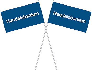 Flagga papper, blå