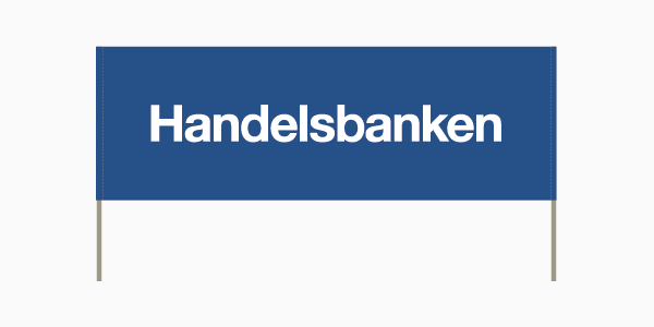 Banderoll 3x1 meter, inkl. pinnar - 2