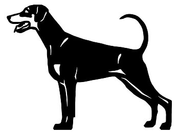 Grupp 2 - FCI nr. 143 / Dobermann (Siluett)