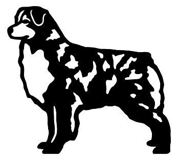 Grupp 1 - FCI nr. 342 / Australian Shepherd (Siluett)
