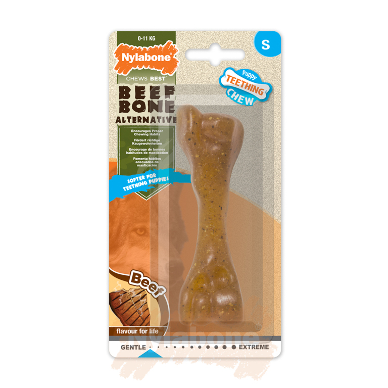 Nylabone Puppy Beef Bone / S