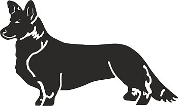Grupp 1 - FCI nr. 38 / Welsh Corgi Cardigan (Siluett)