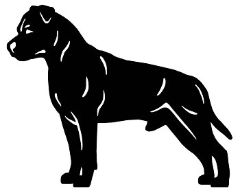 Grupp 3 - FCI nr. 286 / American Staffordshire Terrier Stand (Siluett)