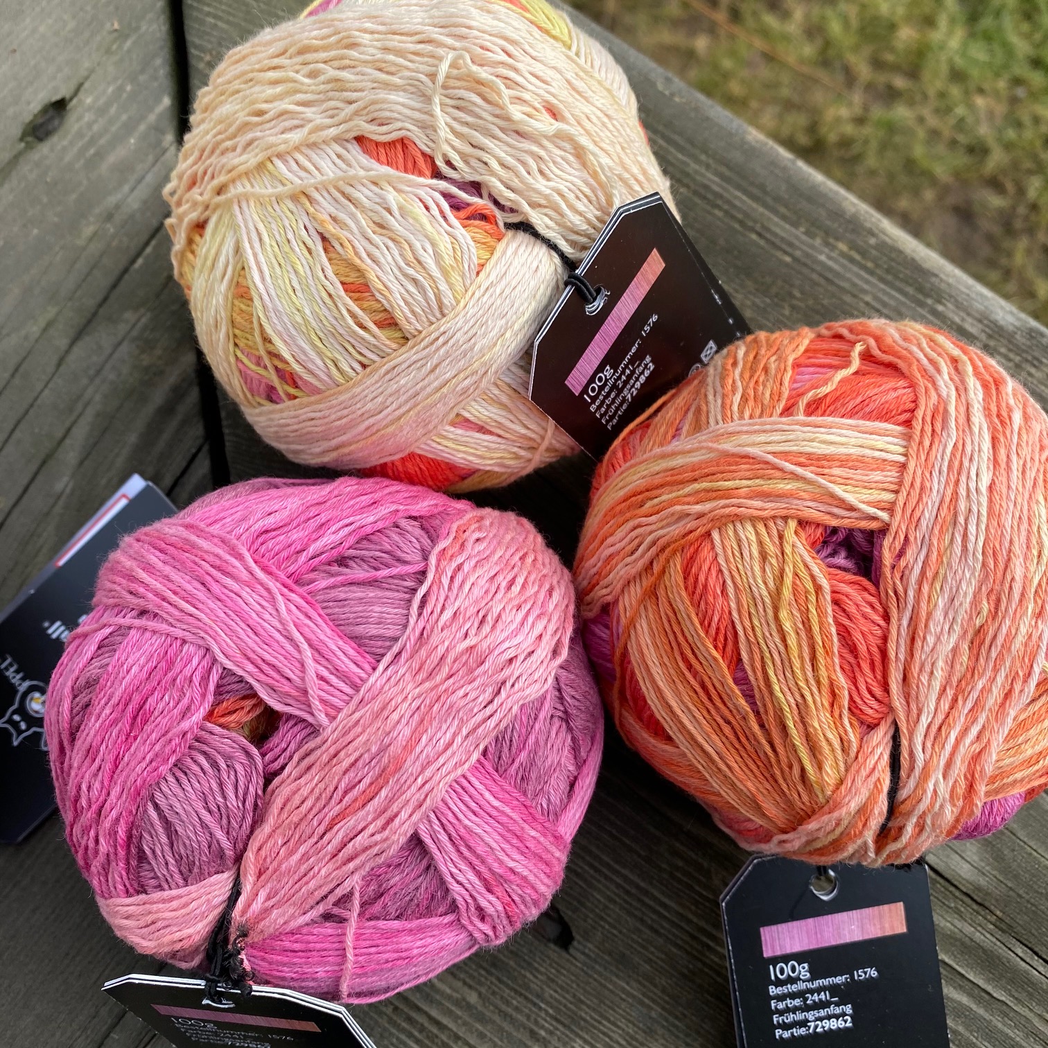 Bomullsgarn Schoppel - Zauberball Cotton gulrosalila - House of Hildur
