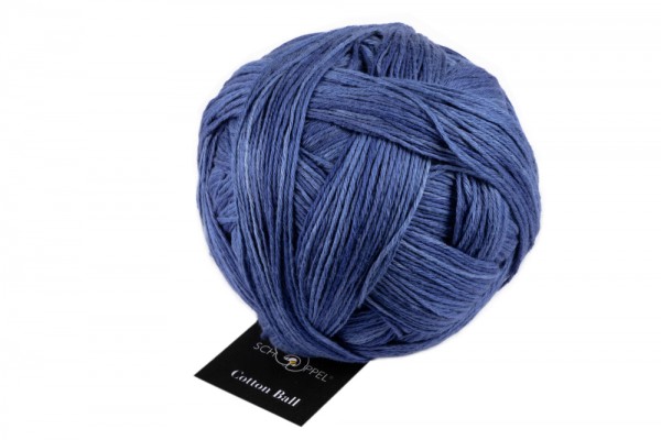 Bomullsgarn Schoppel - Cotton Ball blå - House of Hildur