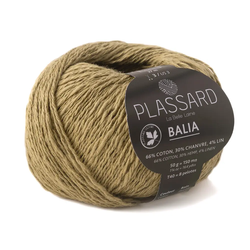 Bommulsgarn Plassard - Balia olivgrön - House of Hildur