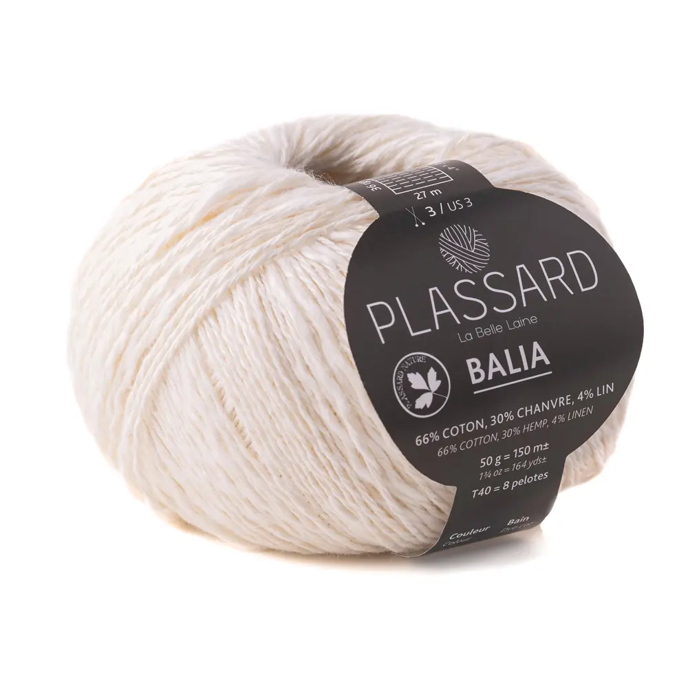 Bommulsgarn Plassard - Balia vitt - House of Hildur