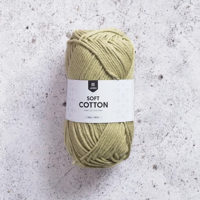 Bomullsgarn Järbo - Soft Cotton olivgrön - House of Hildur