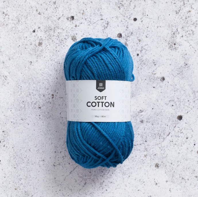 Bomullsgarn Järbo - Soft Cotton klarblå - House of Hildur