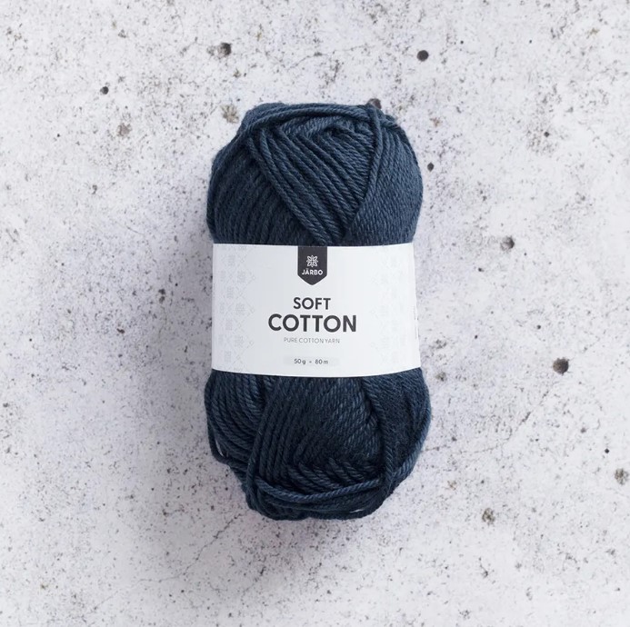 Bomullsgarn Järbo - Soft Cotton marin - House of Hildur