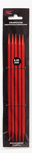 Strumpstickor Röd 7-9 mm